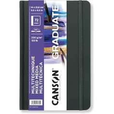 Cuaderno Canson Graduate Mix 14x21'6 36h fino 200g