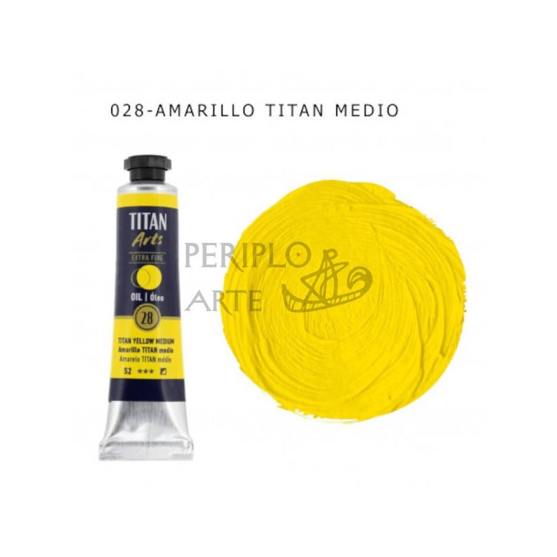 Óleo Titan Arts 20ml Amarillo Titan Medio 28