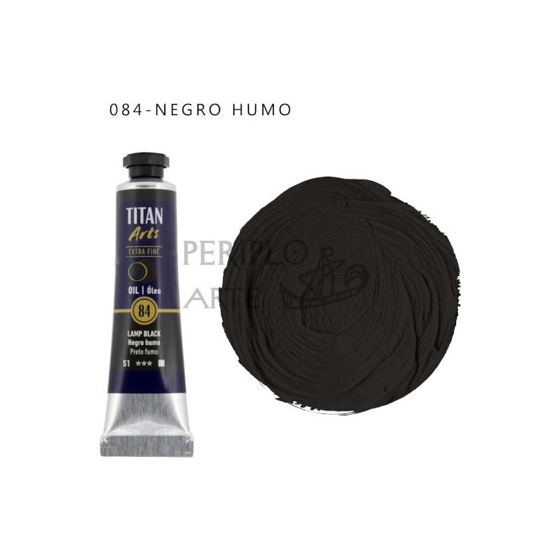 Óleo Titan Arts 20ml Negro Humo 84