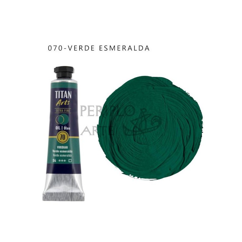 Óleo Titan Arts 20ml Verde Esmeralda 70