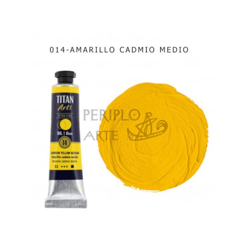 Óleo Titan Arts 20ml Amarillo Cadmio Medio 14