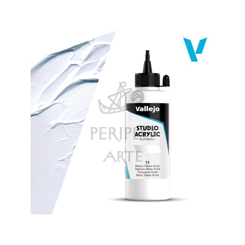 Acrílico Vallejo Studio 200ml nº11 Blanco Tit  Rut