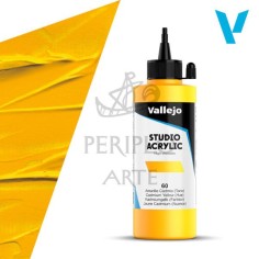 Acrílico Vallejo Studio 200ml nº60 Amarillo Cadmio