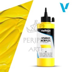 Acrílico Vallejo Studio 200ml nº43 Amarillo Cad  C