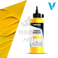 Acrílico Vallejo Studio 200ml nº22 Amarillo Cad Os