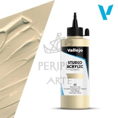 Acrílico Vallejo Studio 200ml nº42 Titanio Crudo