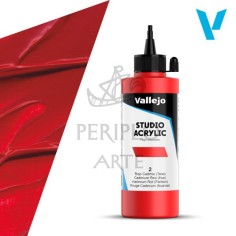 Acrílico Vallejo Studio 200ml nº2 Rojo Cadmio