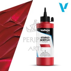 Acrílico Vallejo Studio 200ml nº3 Rojo Carmín