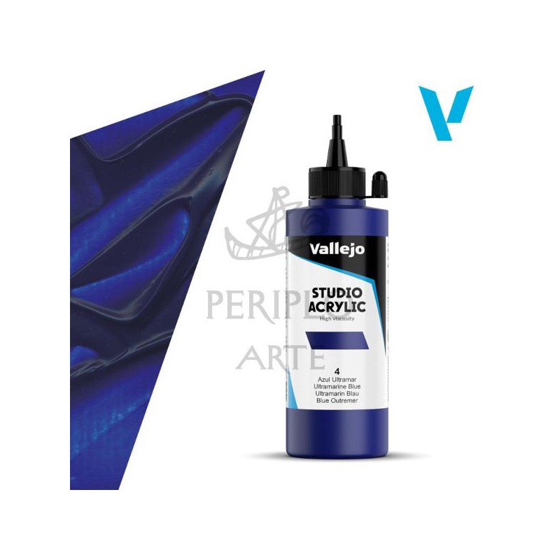 Acrílico Vallejo Studio 200ml nº4 Azul Ultramar