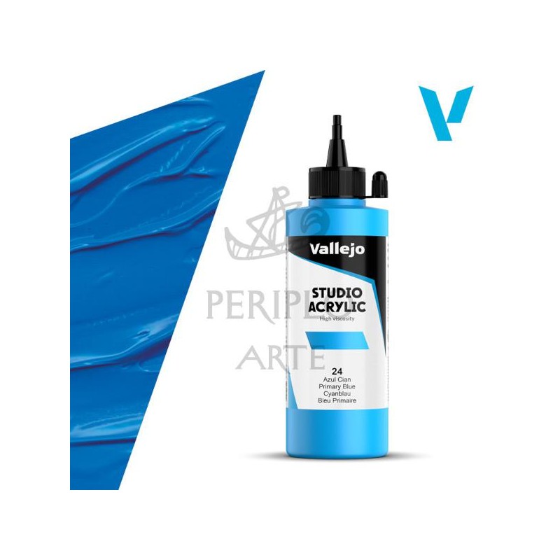 Acrílico Vallejo Studio 200ml nº24 Azul Cian