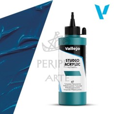 Acrílico Vallejo Studio 200ml nº47 Turquesa Ftalo