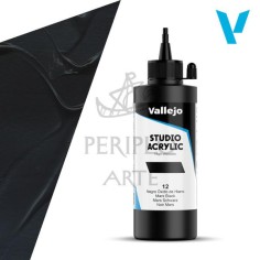 Acrílico Vallejo Studio 200ml nº12 Negro Óx Hierro