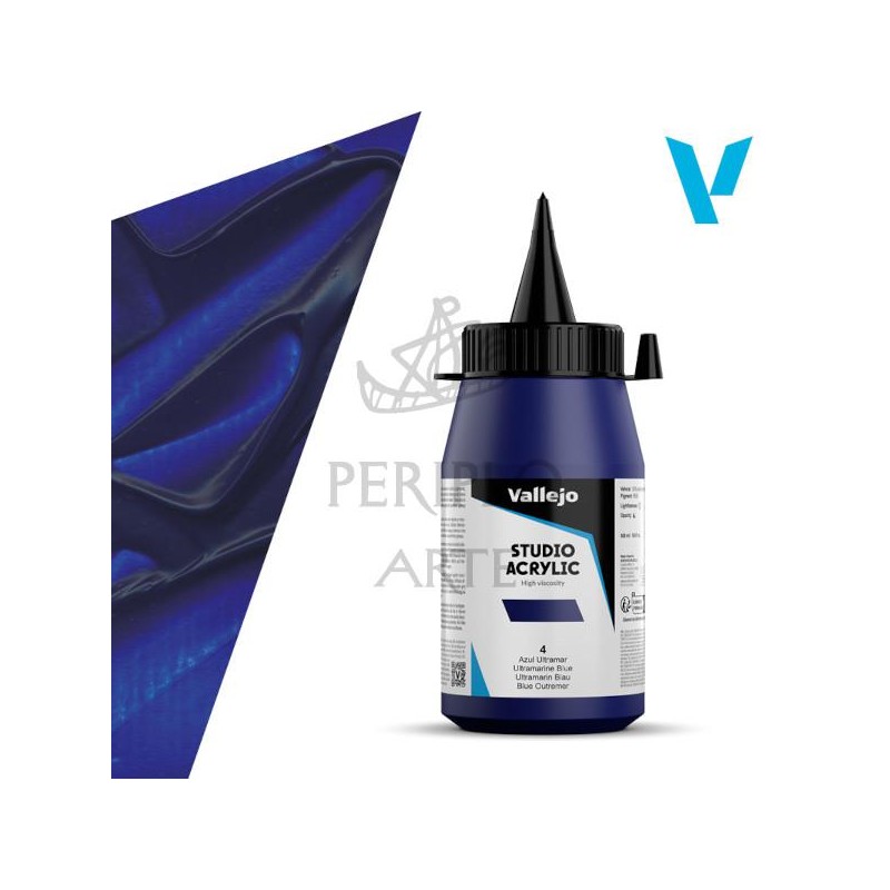 Acrílico Vallejo Studio 500ml nº4 Azul Ultramar