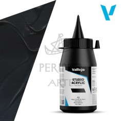 Acrílico Vallejo Studio 500ml nº12 Negro Óx Hierro