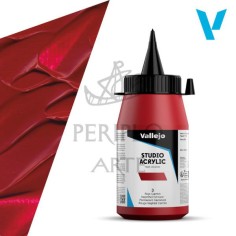 Acrílico Vallejo Studio 500ml nº3 Rojo Carmín