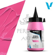 Acrílico Vallejo Studio 500ml nº53 Rosa Quinacrido