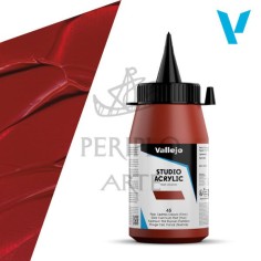 Acrílico Vallejo Studio 500ml nº45 Rojo Cadmio Osc