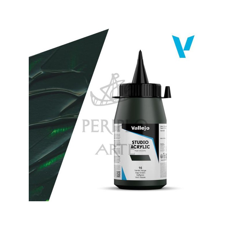 Acrílico Vallejo Studio 500ml nº16 Verde Vejiga