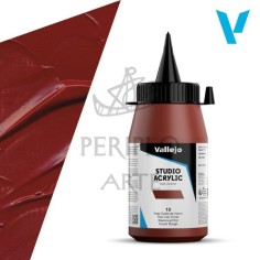 Acrílico Vallejo Studio 500ml nº10 Rojo Óx Hierr