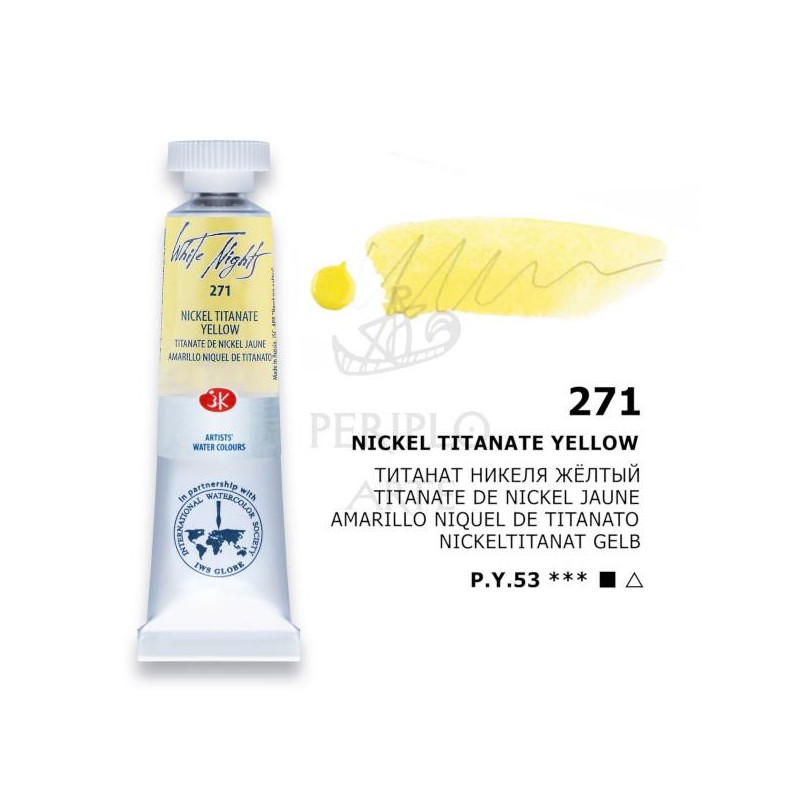 Tubo White Nights Nickel Titanate Yellow 271