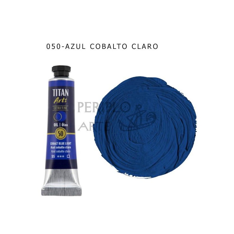 Óleo Titan Arts 20ml Azul Cobalto Claro 50