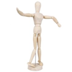 Maniquí articulado masculino 14cm