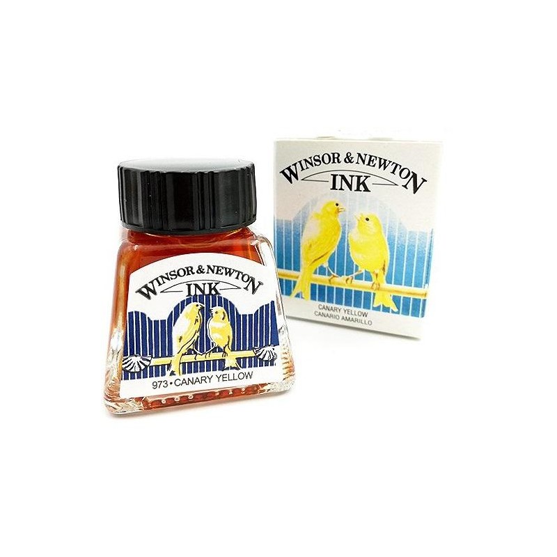 Tinta de dibujo Winsor&Newton Amarillo Canario 973