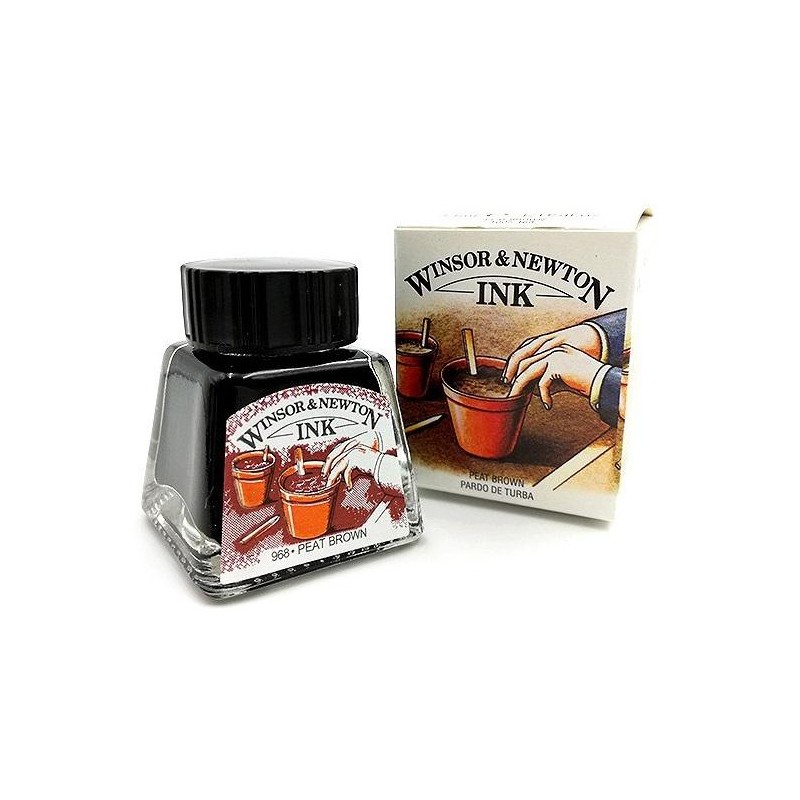 Tinta de dibujo Winsor&Newton Pardo de Turba 968