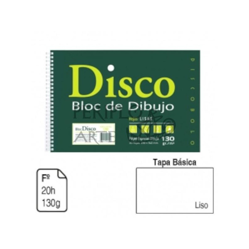 Bloc dibujo A3 liso 130gr 20h Disco