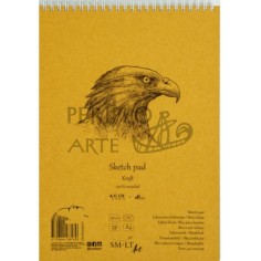 Sketch pad Kraft espiral A4 SM·LT