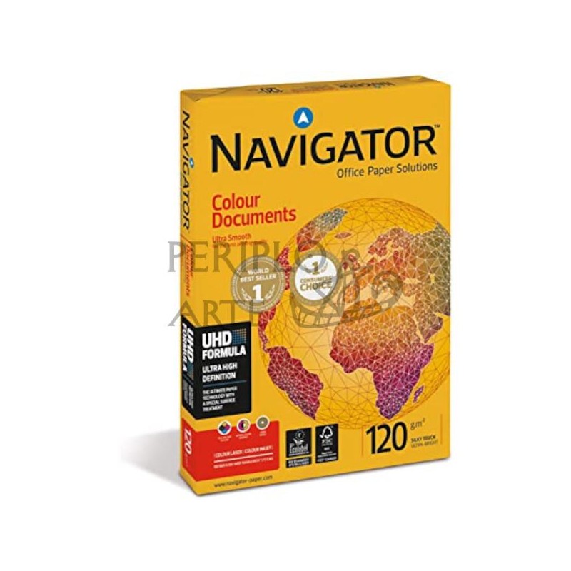 Papel fotocopiadora Navigator 120g 100h A4