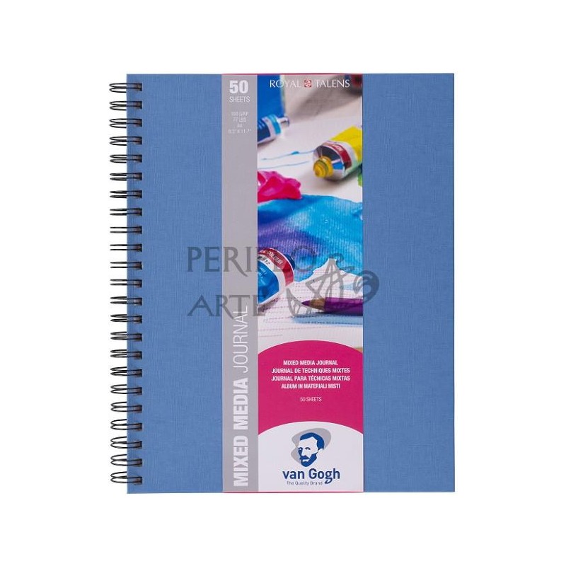 Cuaderno espiral Mix Media Van Gogh A4 160gr 50h