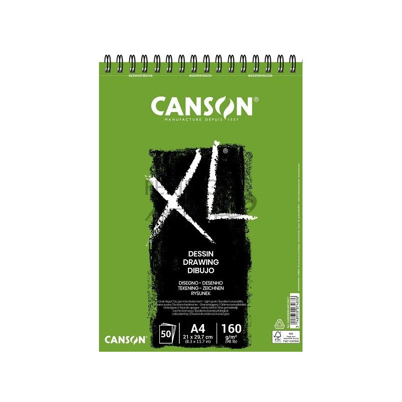 Bloc XL Canson Dessin A4 50h 160g