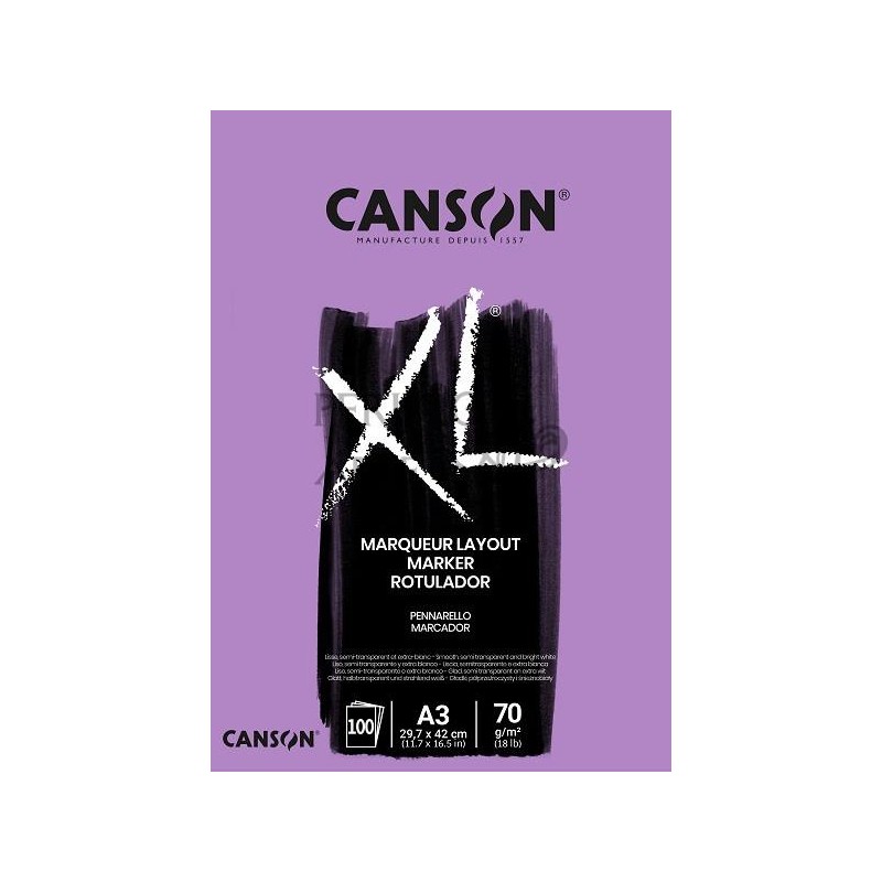 Bloc Canson XL Marker A3 70g 100h