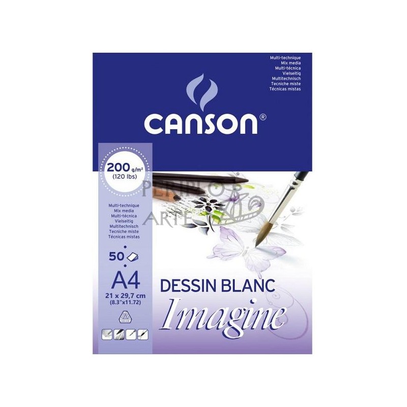 Bloc Imagine Mix Media Canson A4 200g 50h