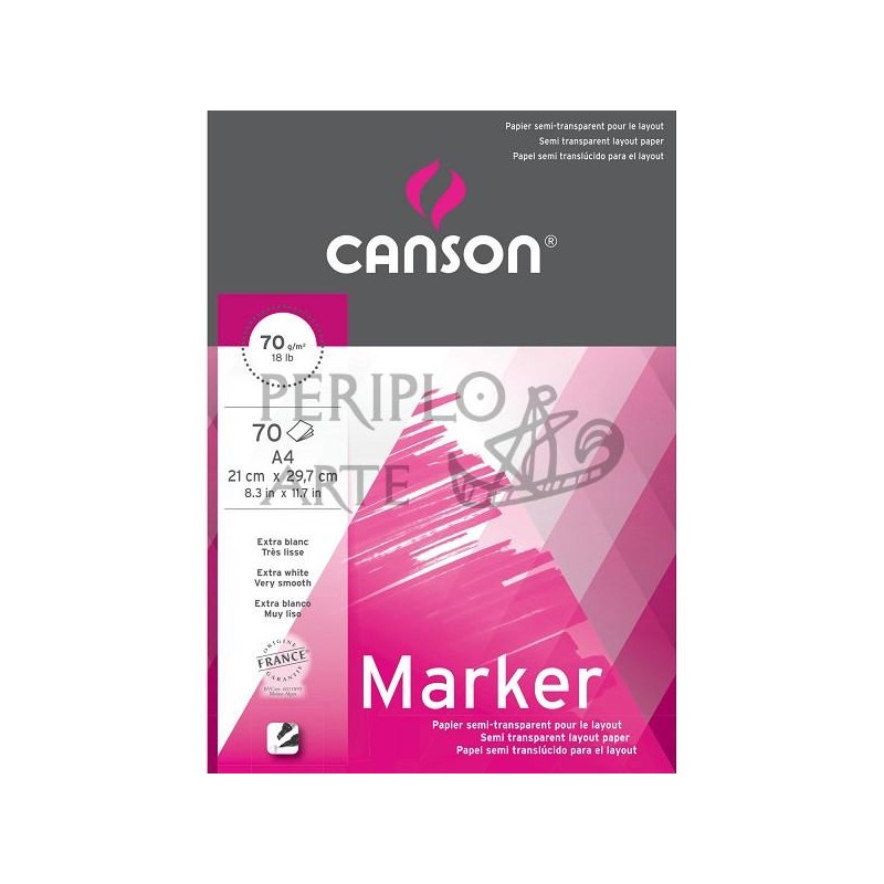 Bloc Canson Marker A4 70h 70g