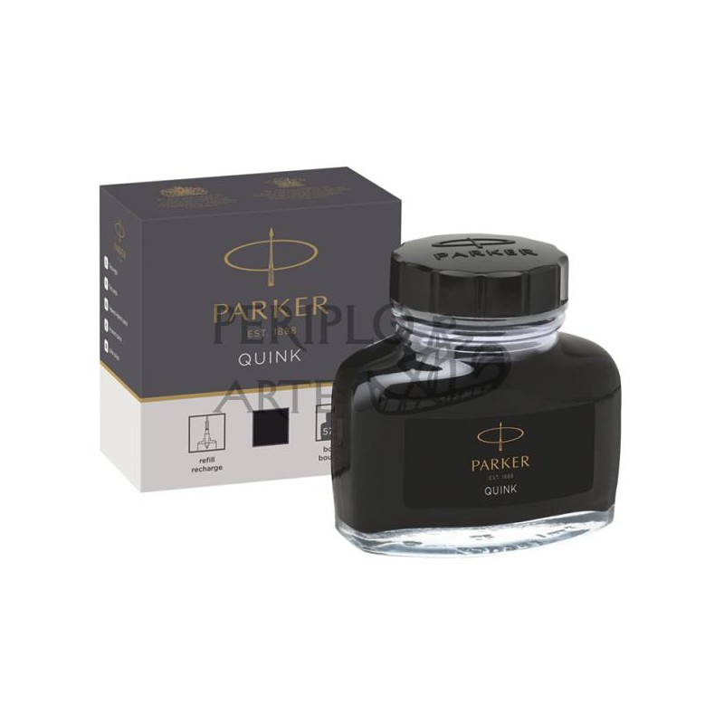 Tinta estilográfica Parker 57 ml negra