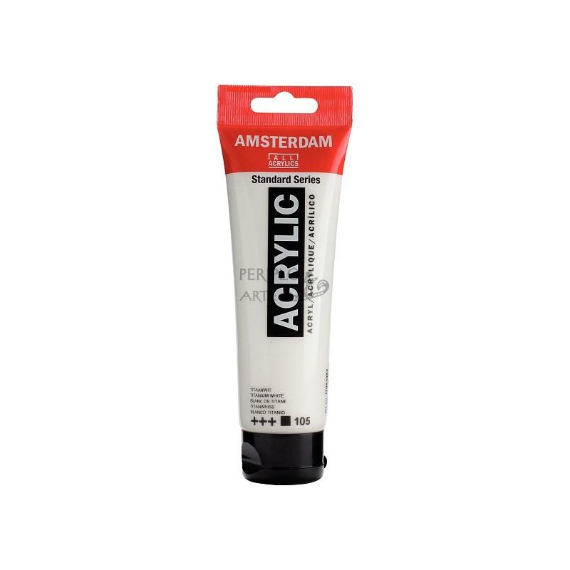 Acrílico Amsterdam 120ml blanco de titanio 105