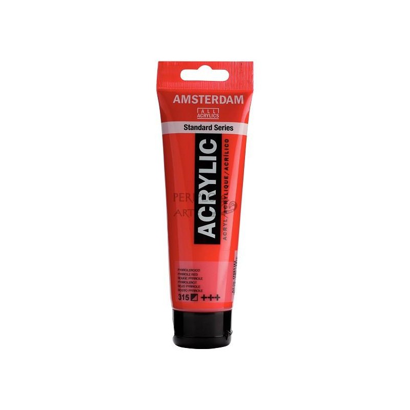 Acrílico Amsterdam 120ml rojo Pyrrole 315