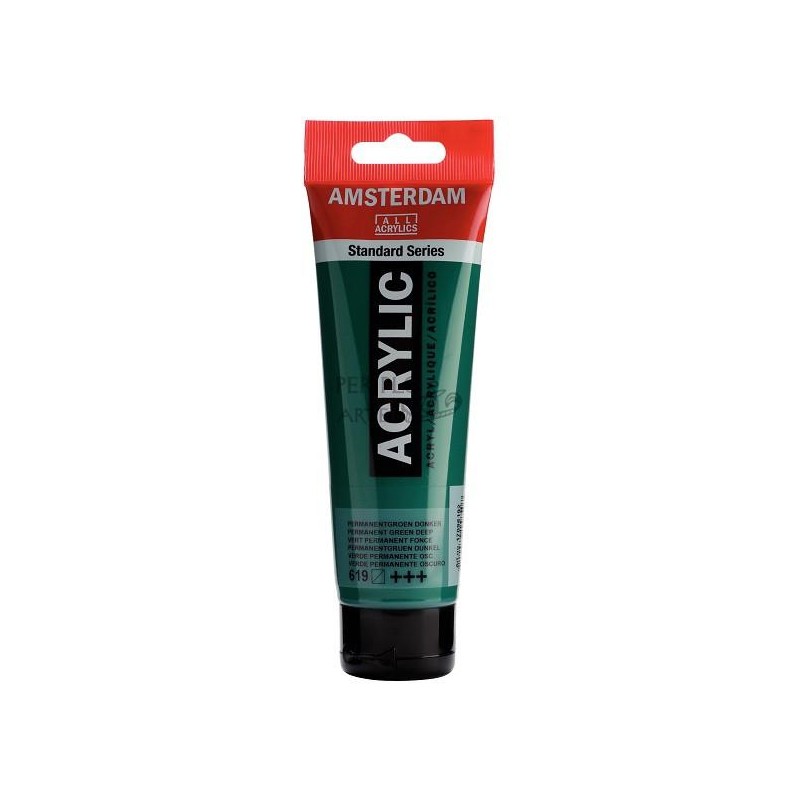 Acrílico Amsterdam 120ml verde perm  oscuro 619