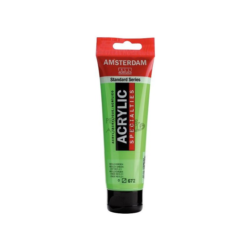 Acrílico Amsterdam 120ml verde reflex 672