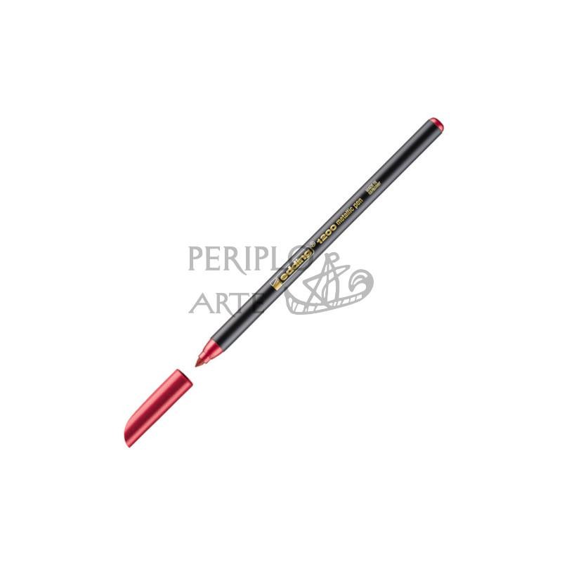 Rotulador Edding 1200 metalizado rojo 072