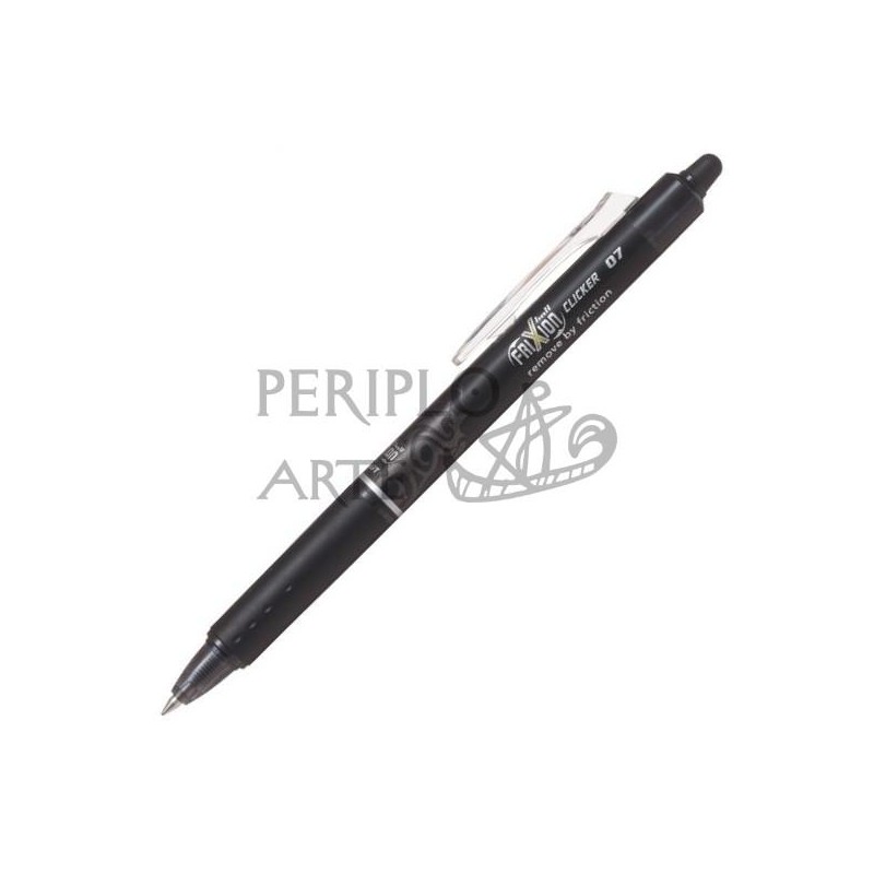 Bolígrafo borrable Frixion Clicker Pilot negro 0 7